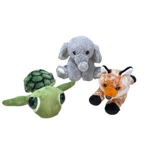 Lot of 3 Aurora Plush Dreamy Eyes Sea Turtle Lil Benny Phant Autumn Fox Flopsie